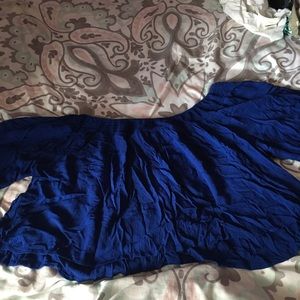 XL blue crop top